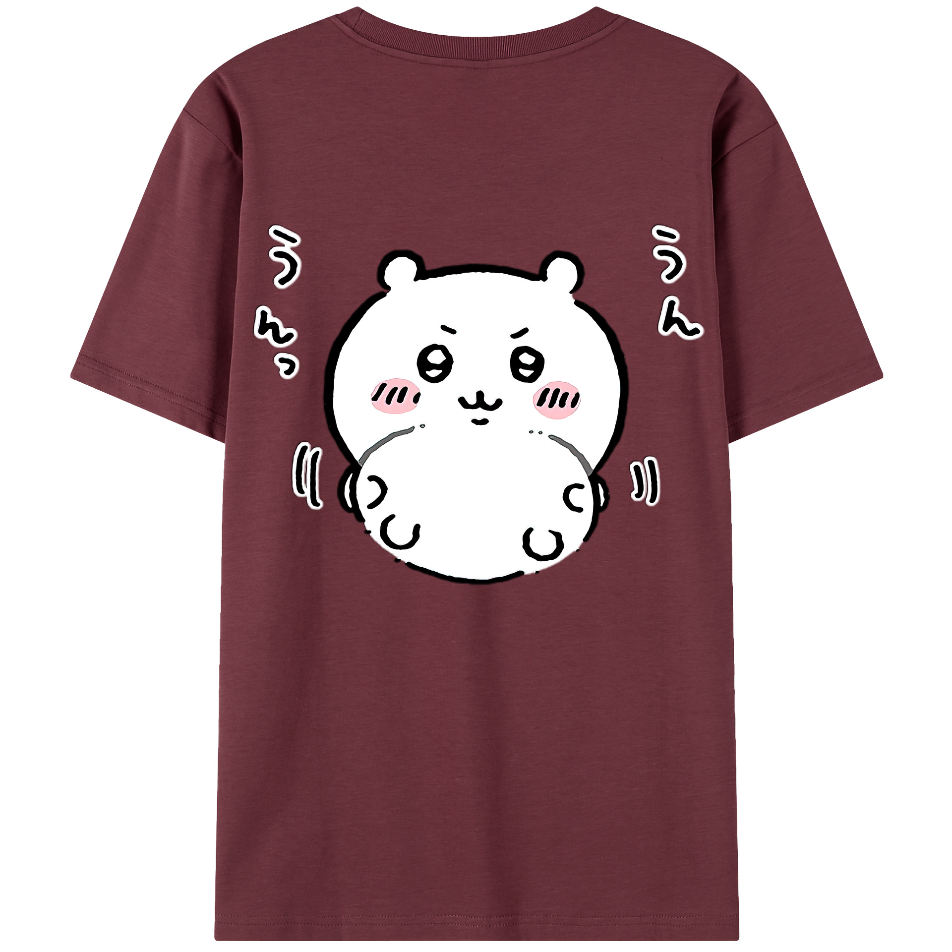 （画像用） ちいかわ ちいかわ Chii-kawa chiikawa 綿100％半袖Tシャツ（背面プリント）